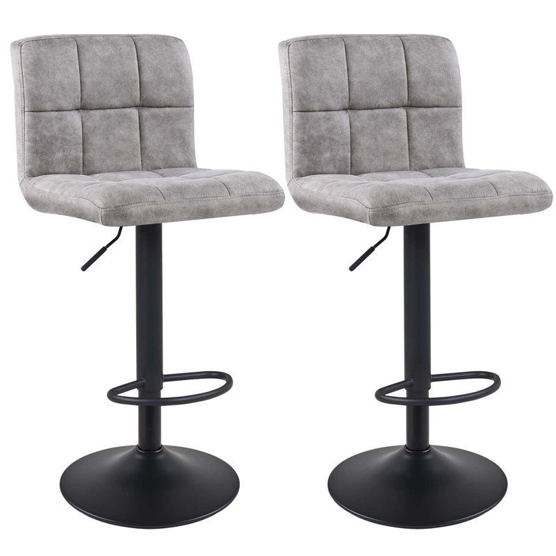 Latitude Run® Amjed Swivel Adjustable Height Bar Stool & Reviews Wayfair